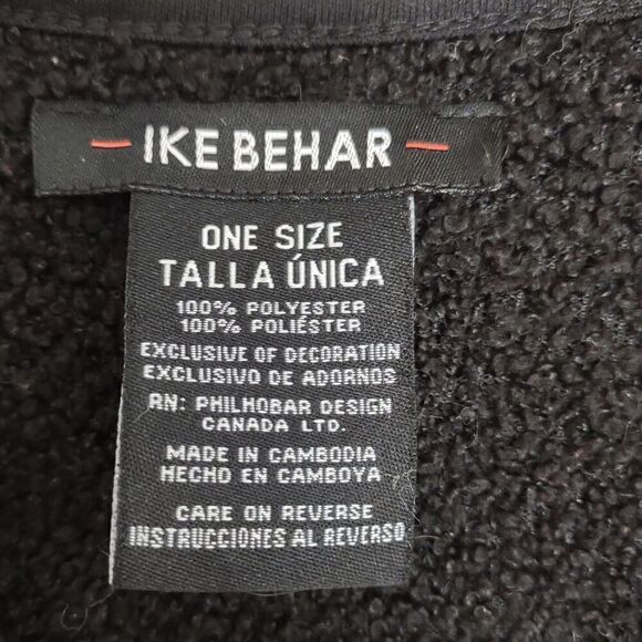 Ike Behar Womens Wrap OS Black Reversible Full Casual Preppycore Classicore Y2K - Picture 5 of 8